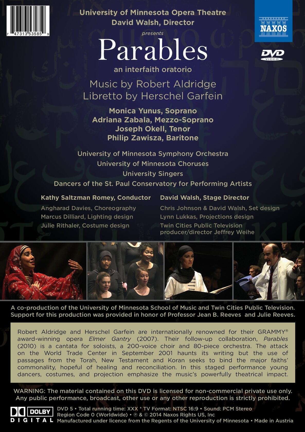 Parables Oratorio [DVD] - Very Good