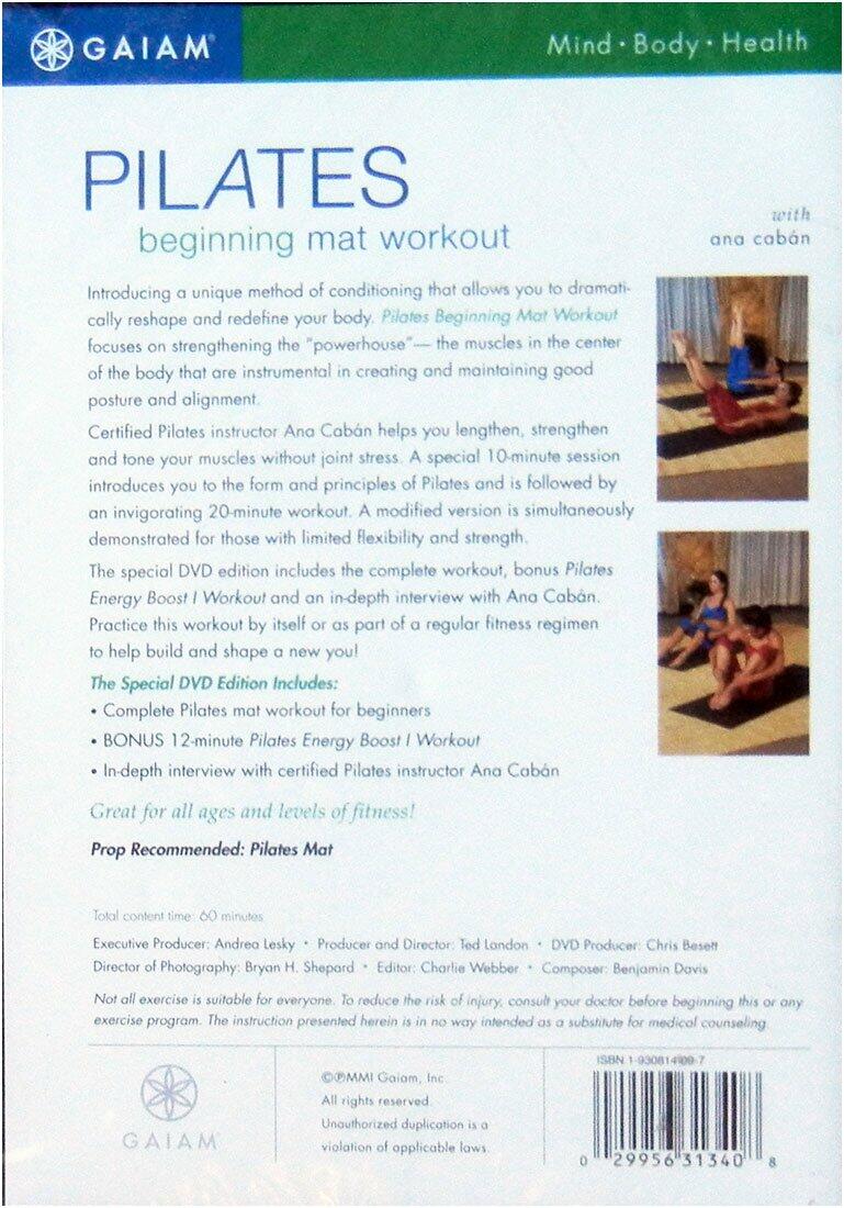 Pilates Beginning Mat Workout special edition exercise DVD fitness [DVD] - Very Good