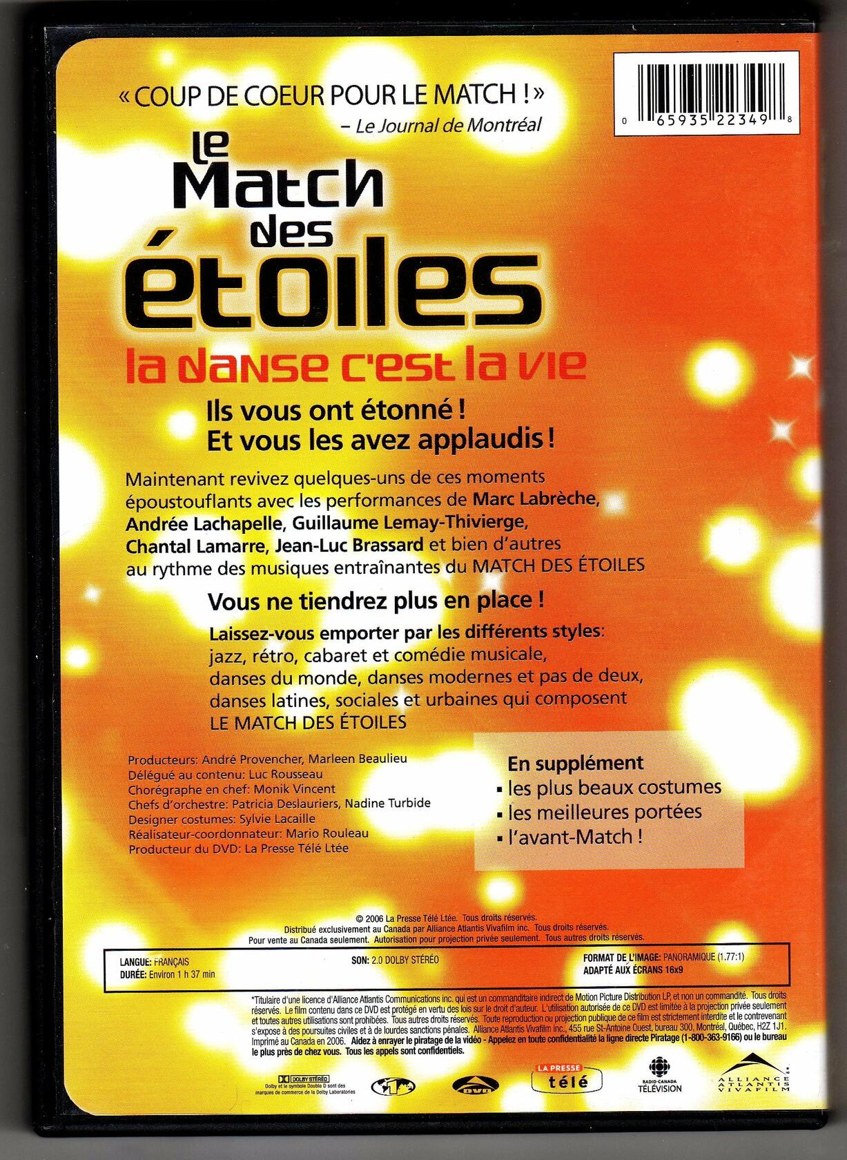 Le Match Des Etoiles [DVD]