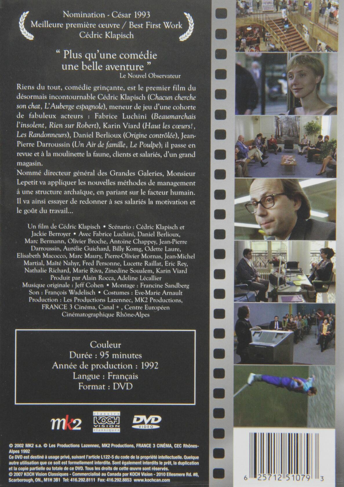Riens Du Tout (Bilingual) [DVD] - Very Good