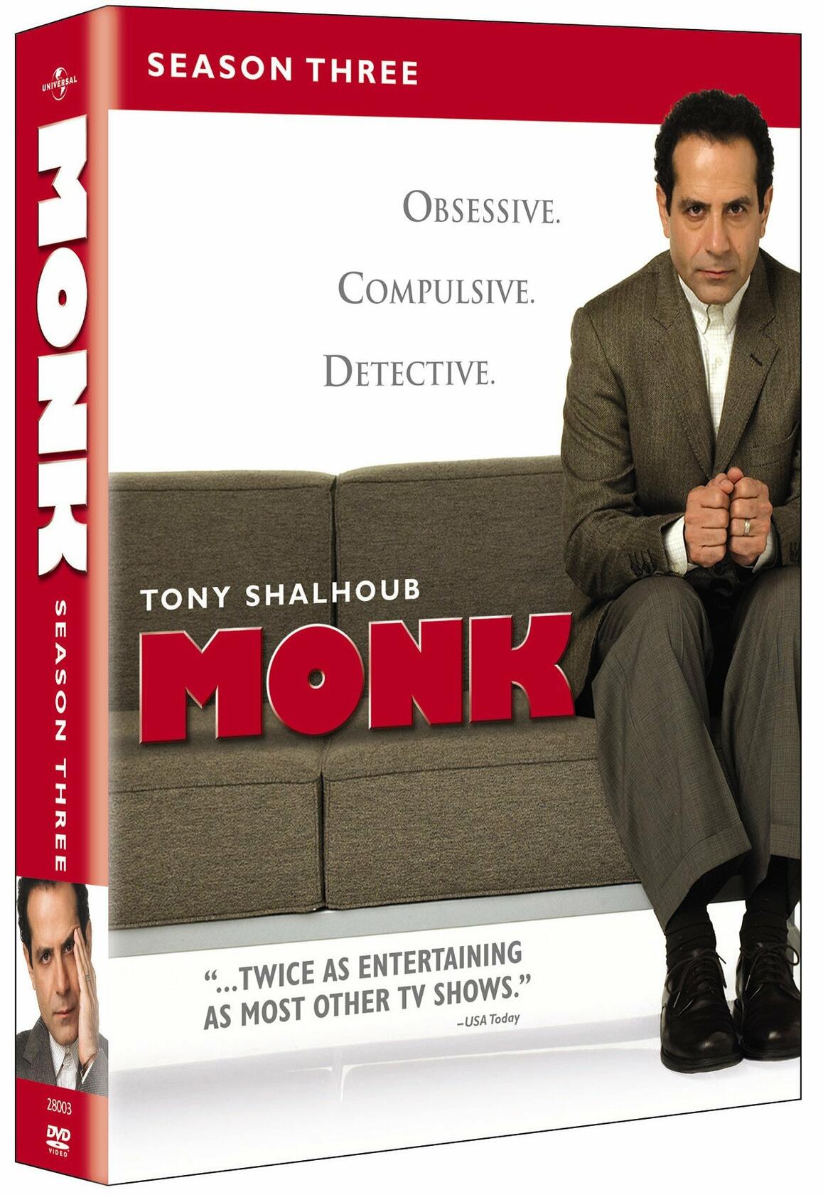 Monk: Season 3 [DVD] - Very Good