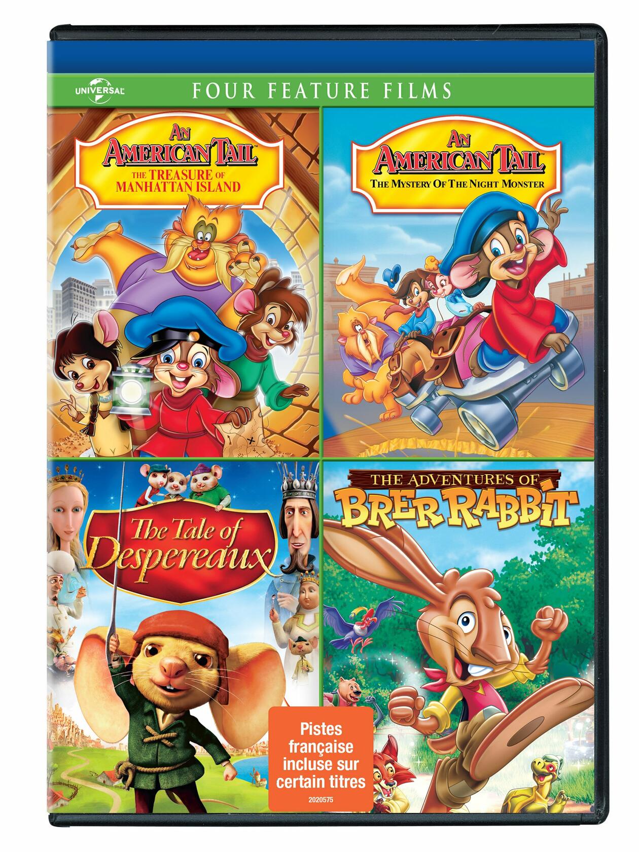 American Tail:The Mystery of the Night Monster / The Tale of Despereaux / The Adventures of Brer Rabbit Family Fun Pack [DVD] (Bilingual) [DVD] - Very Good