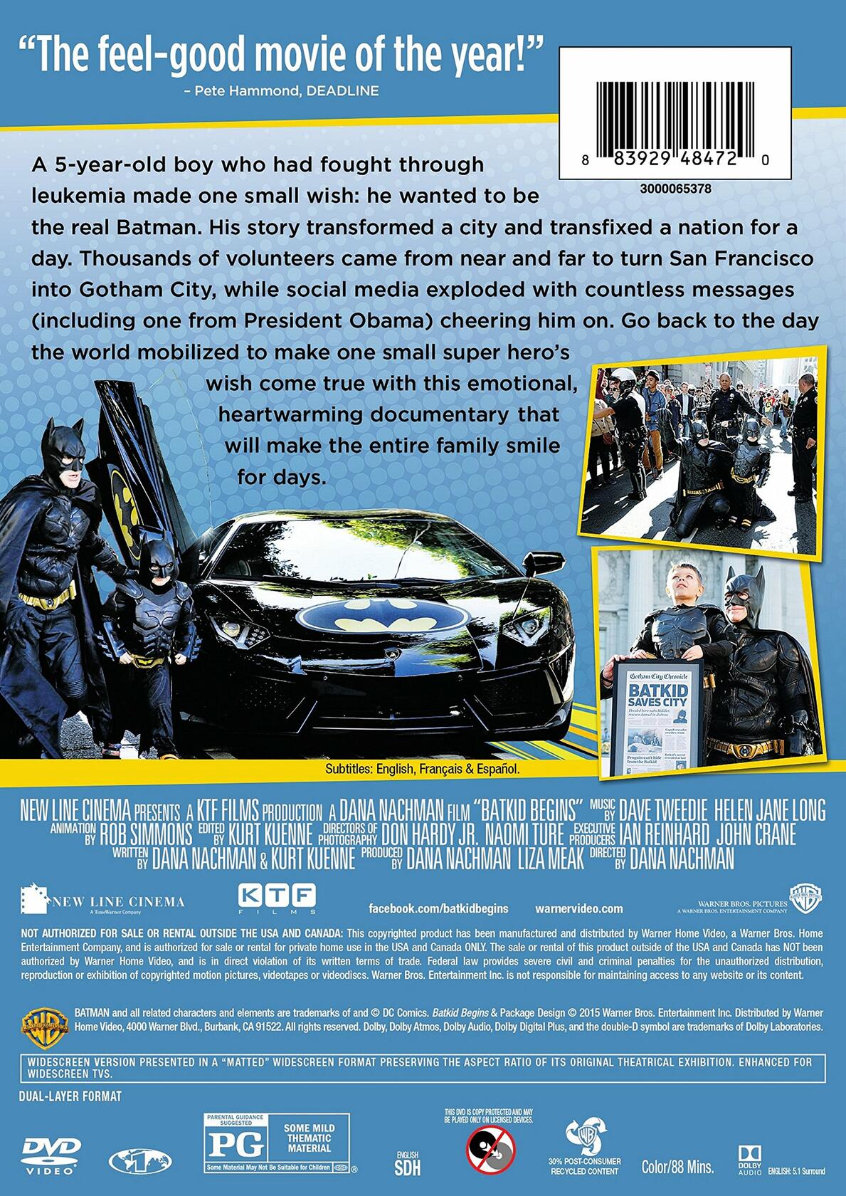 Batkid Begins: Wish Heard Around the World (Sous-titres français) [Import]