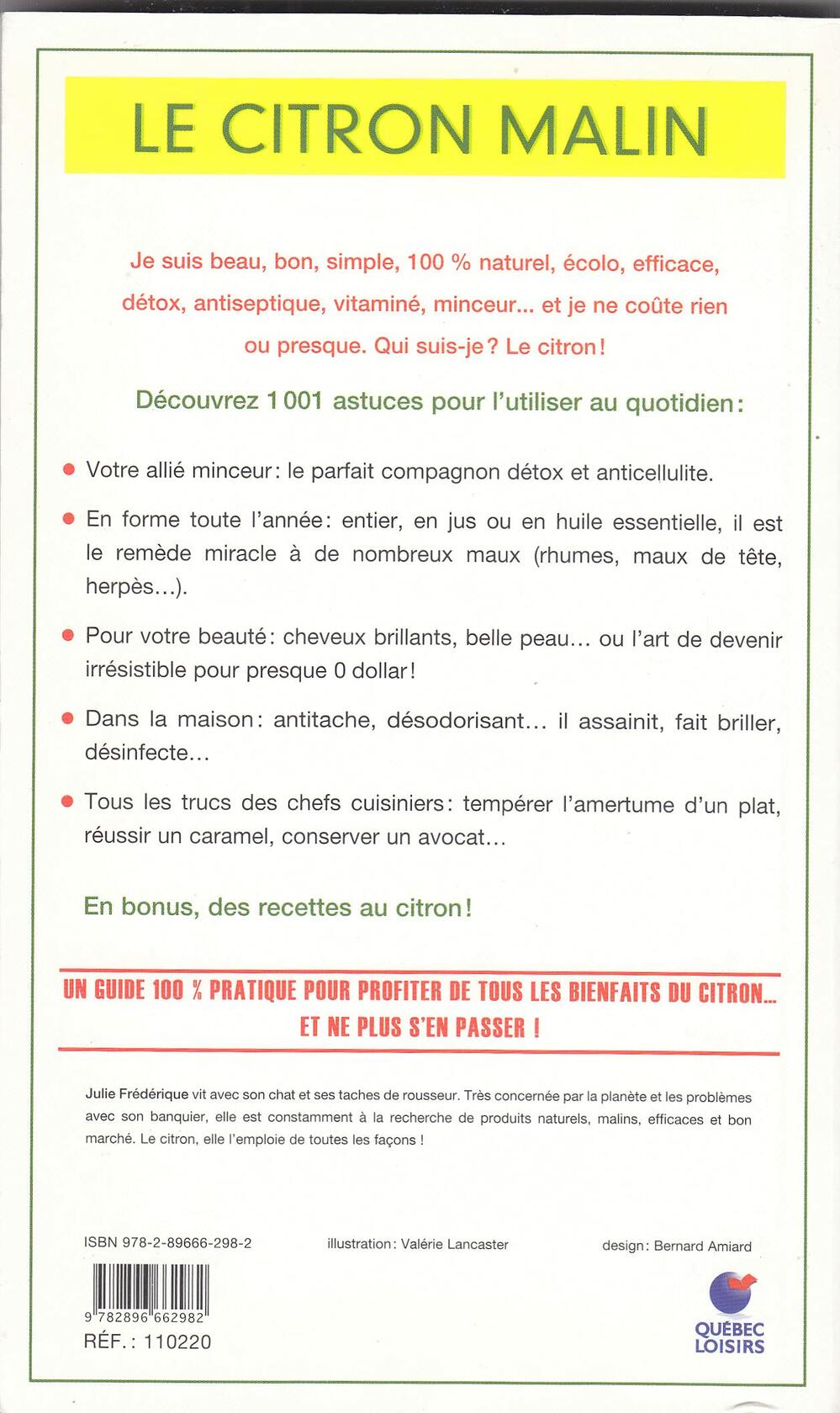 Le citron malin [Paperback] - Very Good
