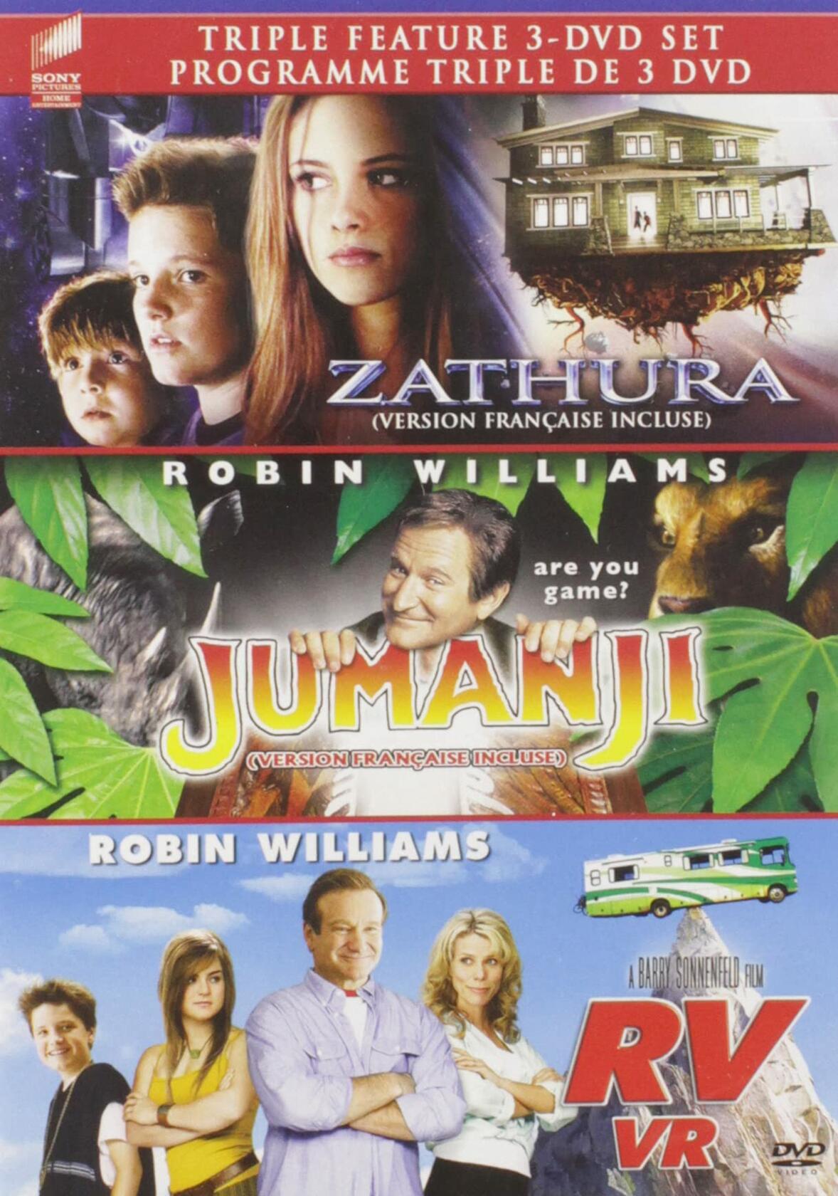 Zathura/RV/Jumanji (Multi Feature, 3 discs) Bilingual [DVD] - Very Good
