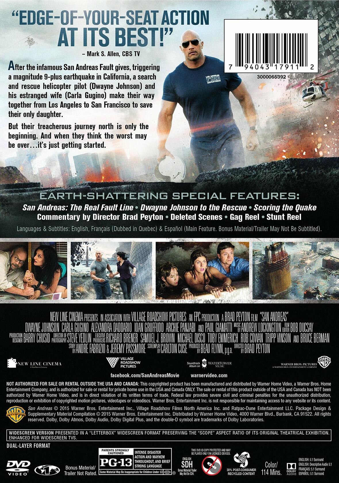 San Andreas [Import] [DVD] - Very Good