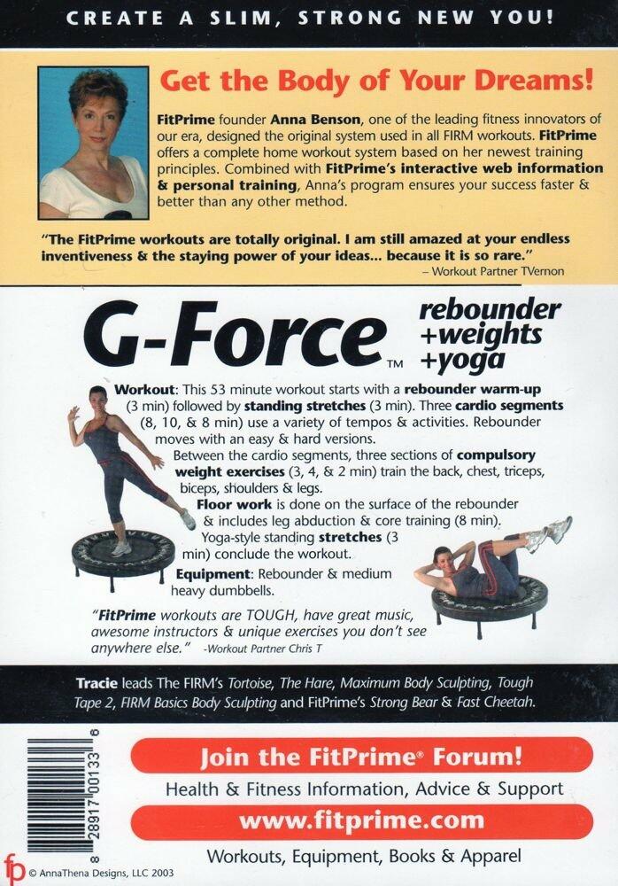 FitPrime G-Force Rebounder + Weights + Yoga [VHS Tape] - Very Good