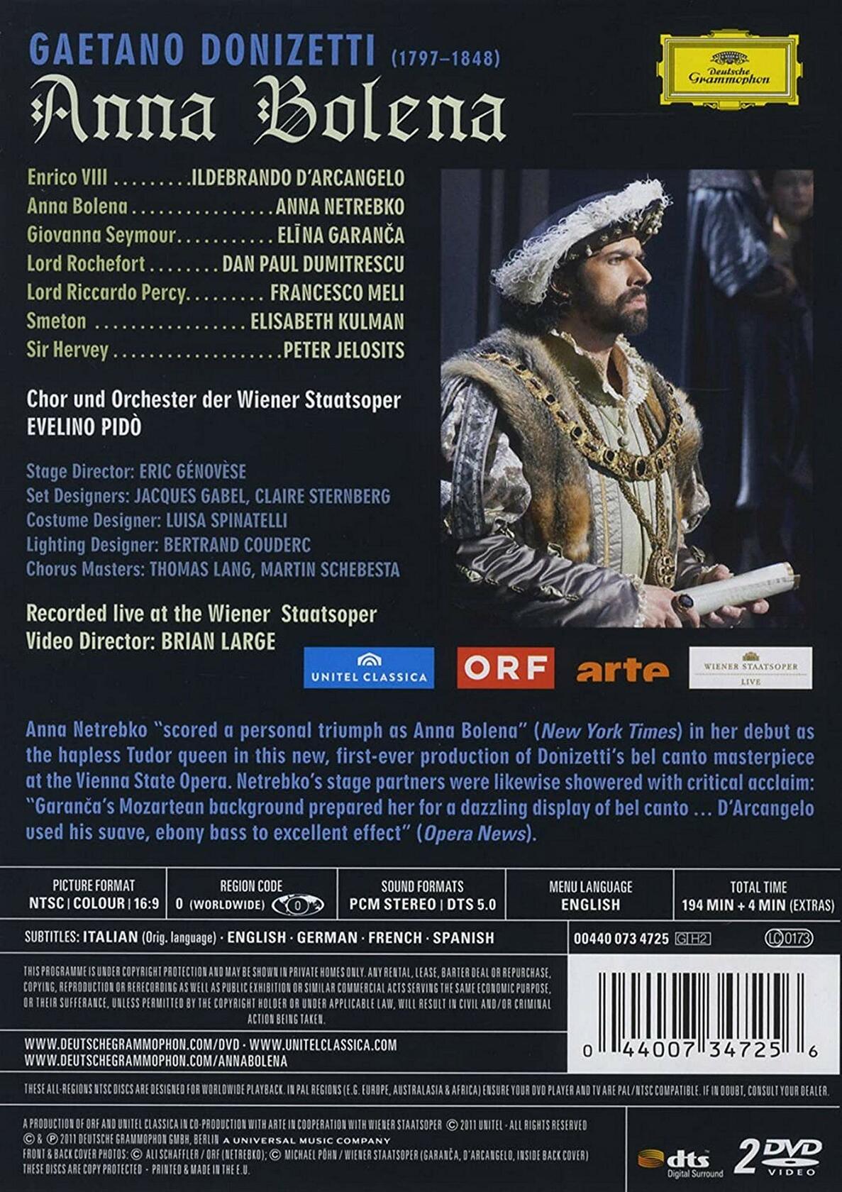 Donizetti: Anna Bolena [DVD] - Very Good