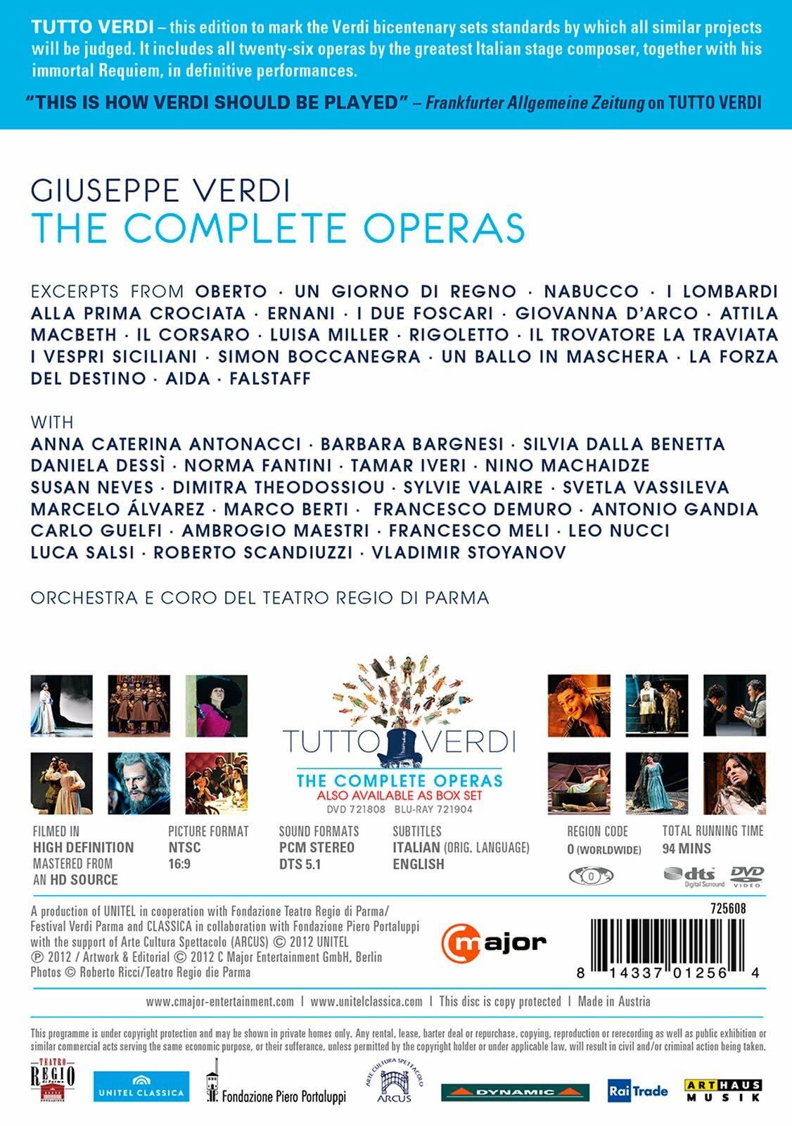 Tutto Verdi Highlights [DVD] - Very Good