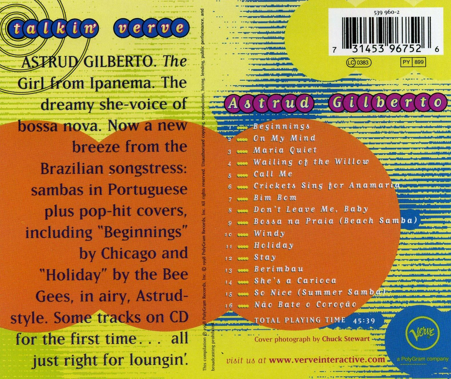 Talkin Verve [Audio CD] Gilberto, Astrud