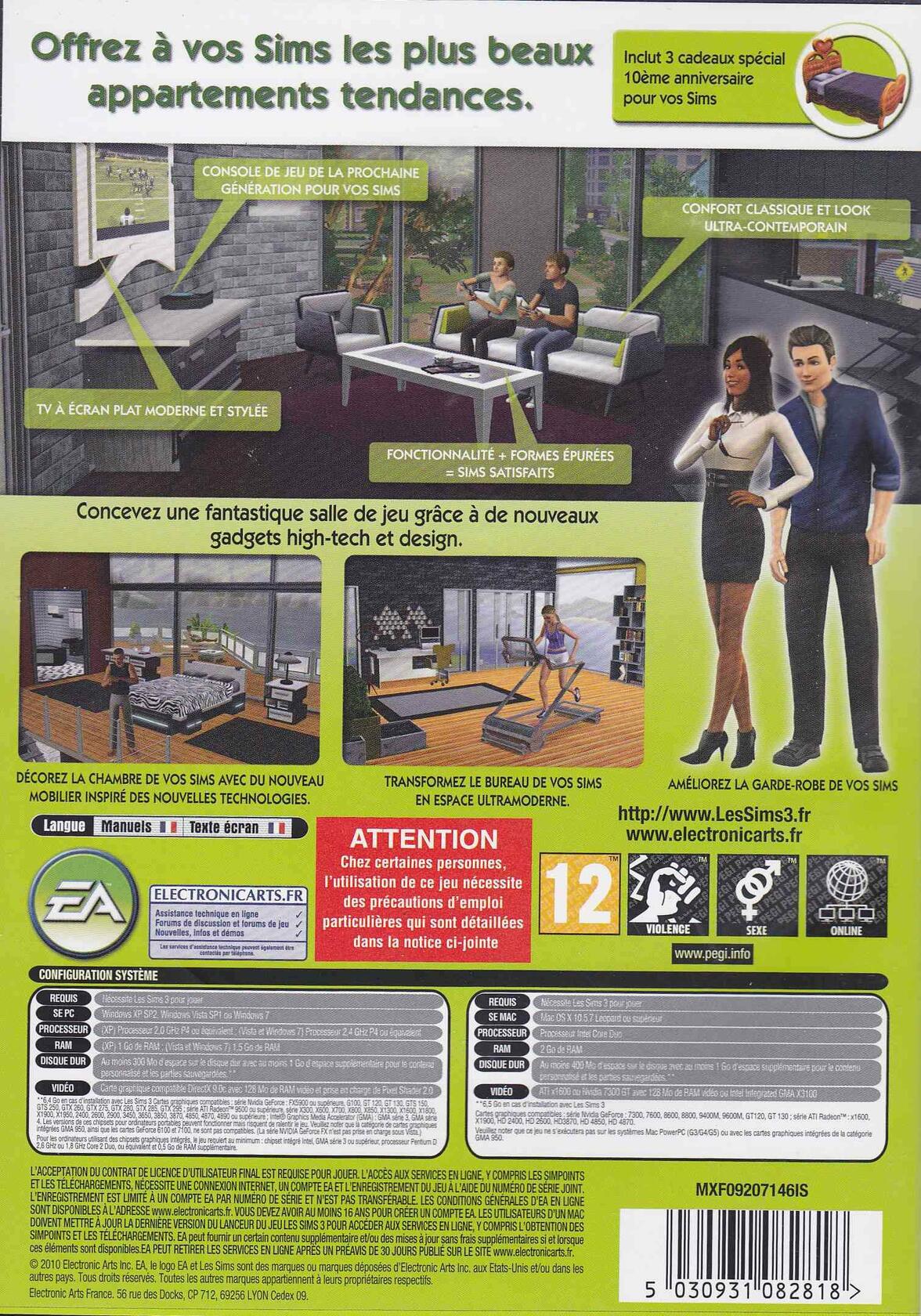 Les Sims 3: Inspiration Loft - French only - Standard Edition [video game] - Very Good