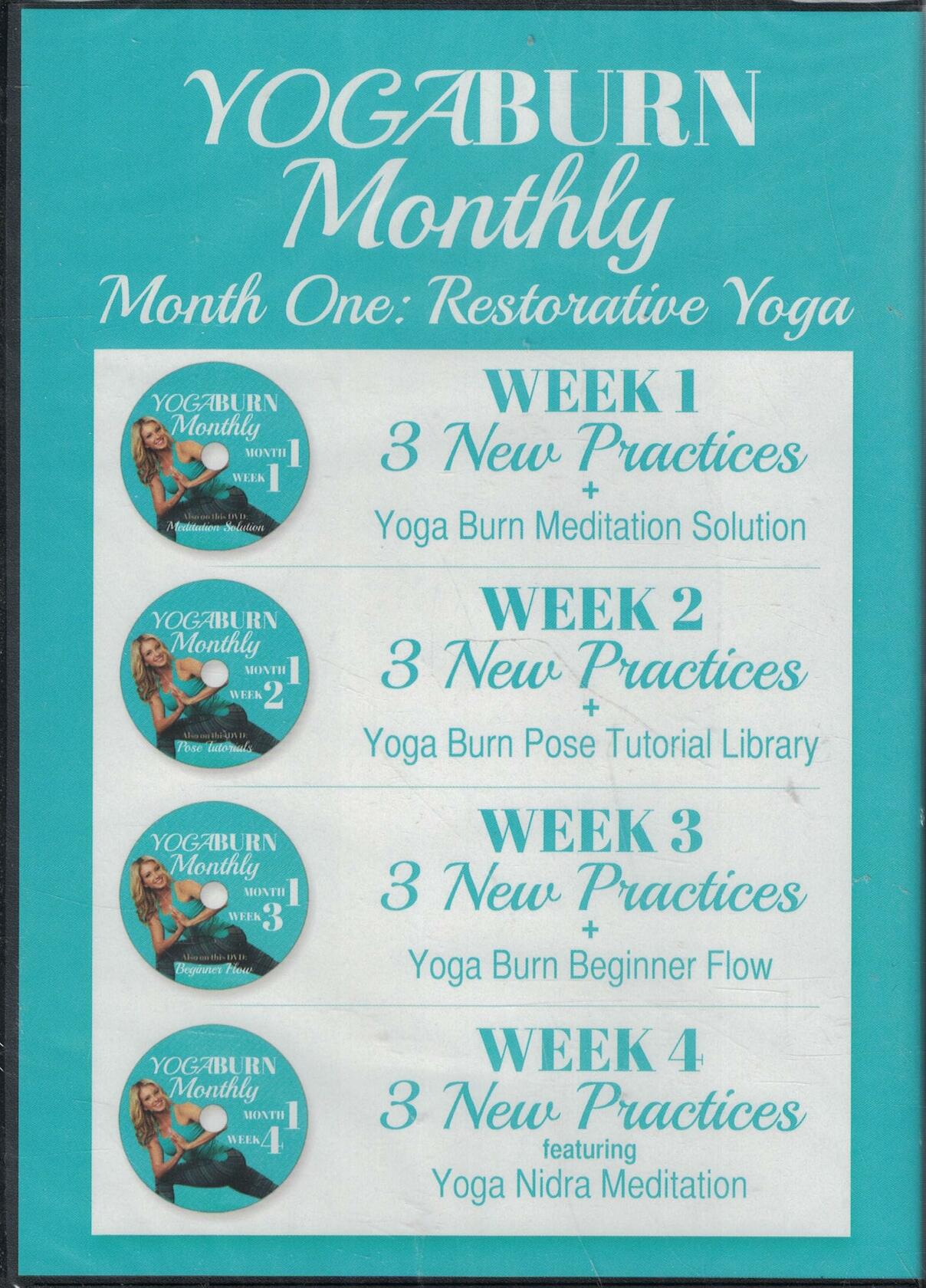 Yoga Burn Monthly Month One: Restorative Yoga DVD Set [Unknown Binding]