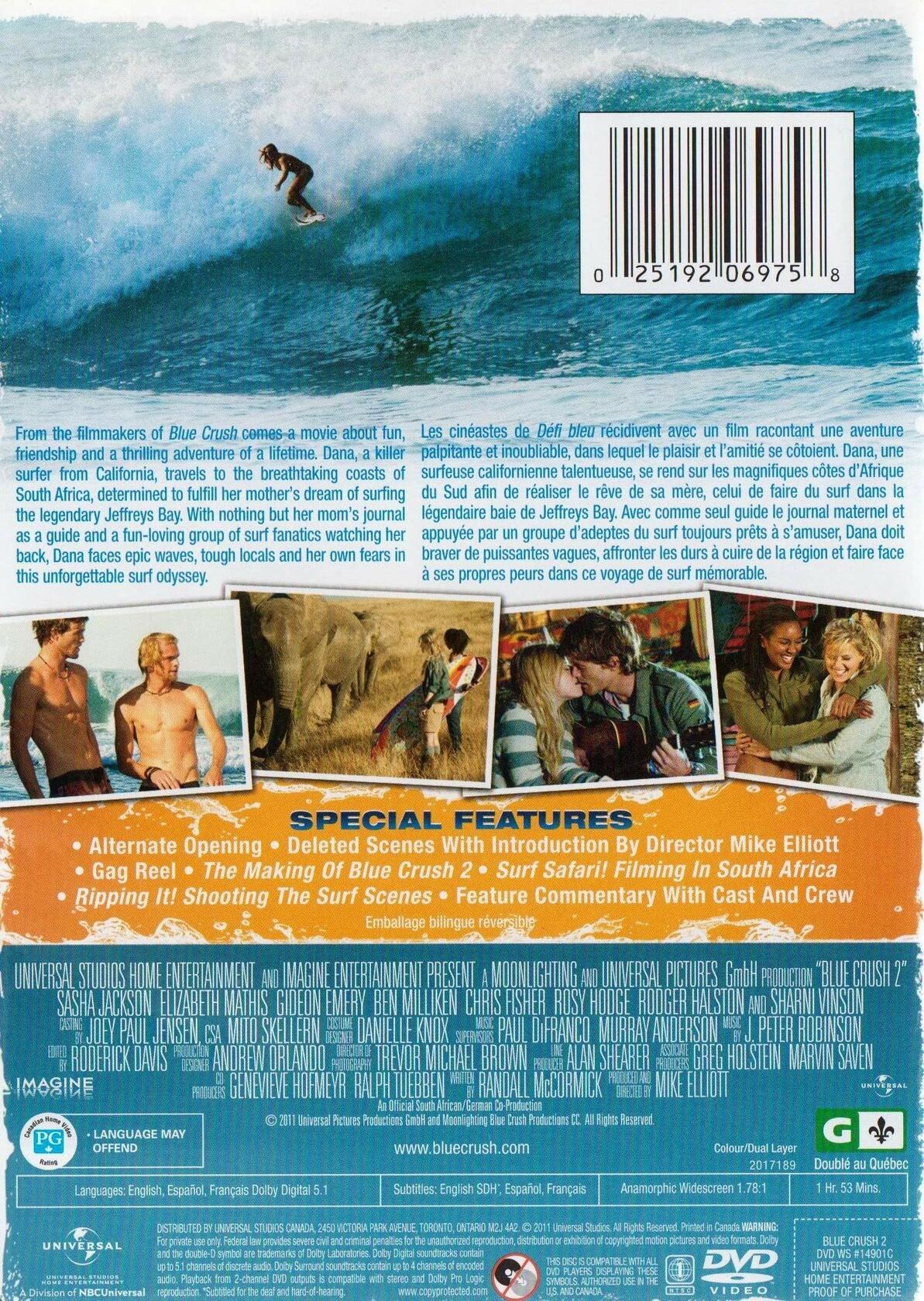 Blue Crush 2 [DVD] (Bilingual) [DVD] - Very Good