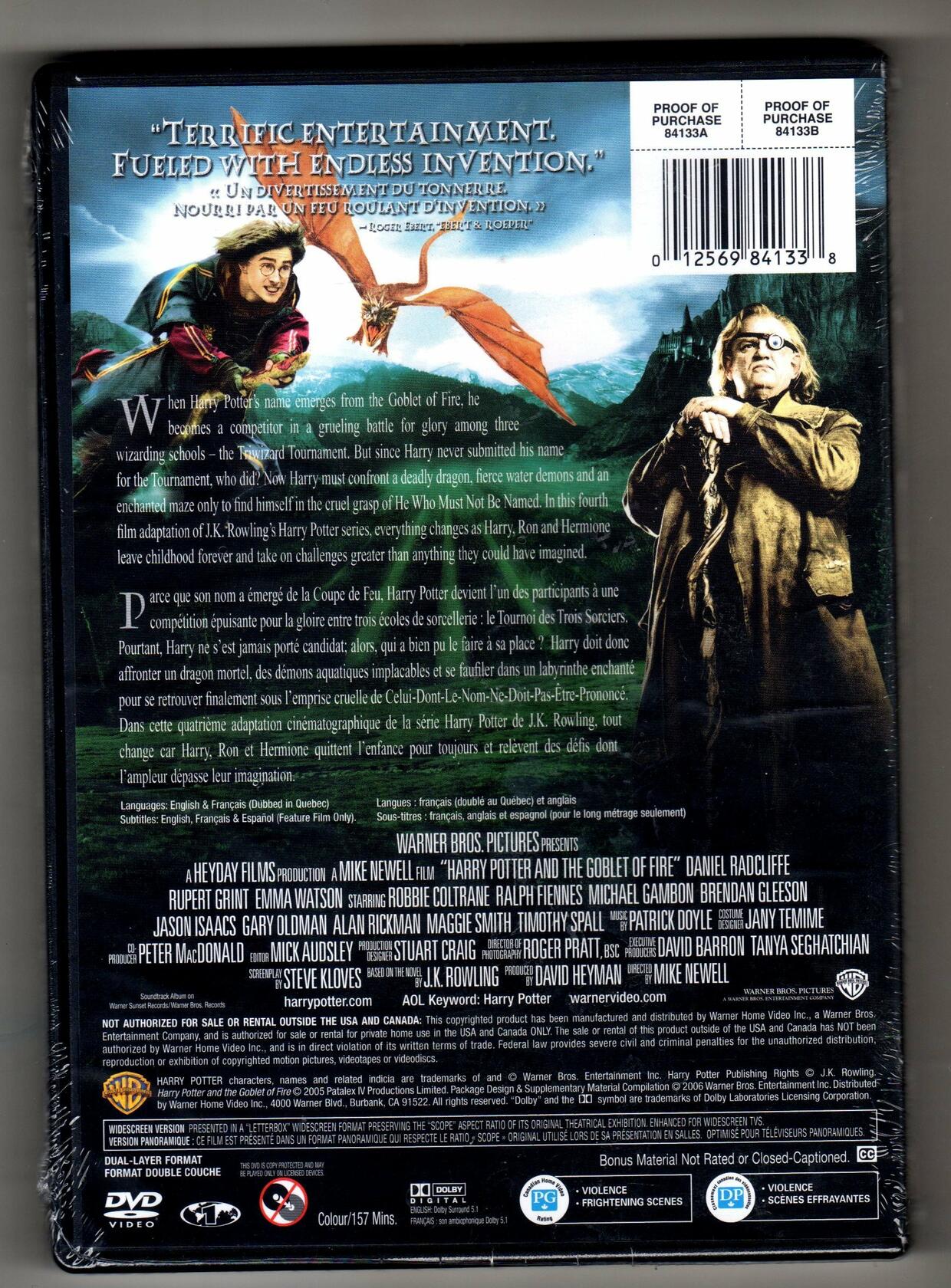 Harry Potter and the Goblet of Fire / Harry Potter et la coupe de feu (Widescreen) (Bilingual) [DVD] - Very Good