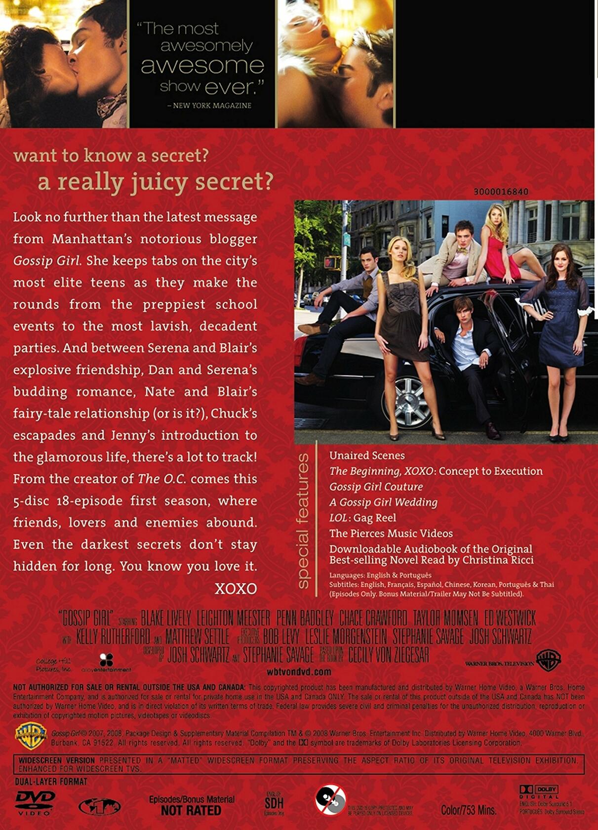 Gossip Girl:S1 (DVD) [DVD] - Very Good