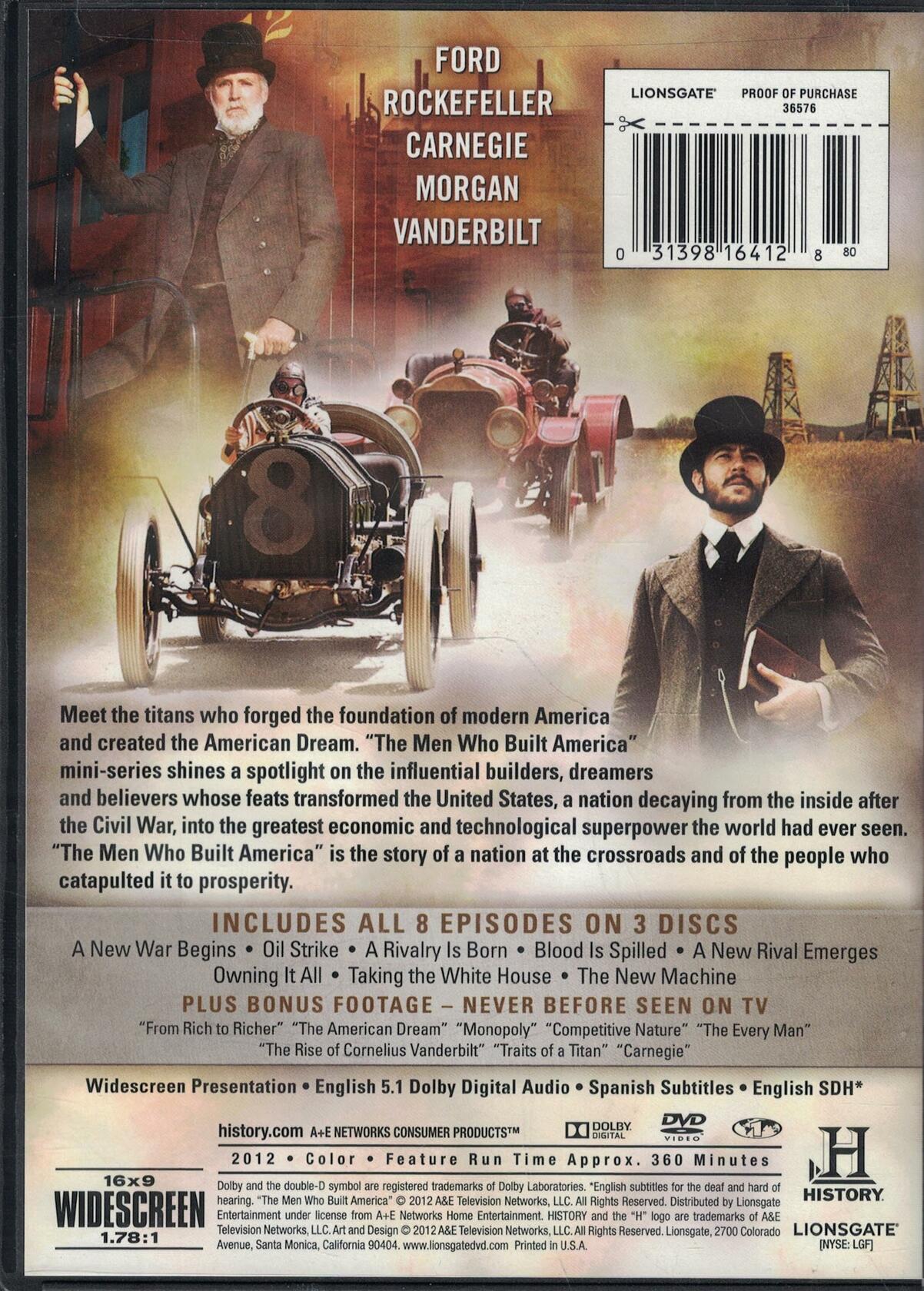 Men Who Built America [DVD] - Very Good