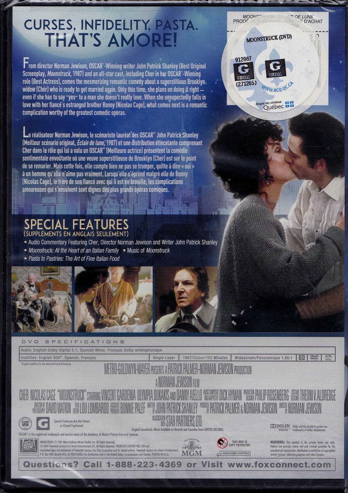 Moonstruck / Eclair de lune [DVD] - Very Good
