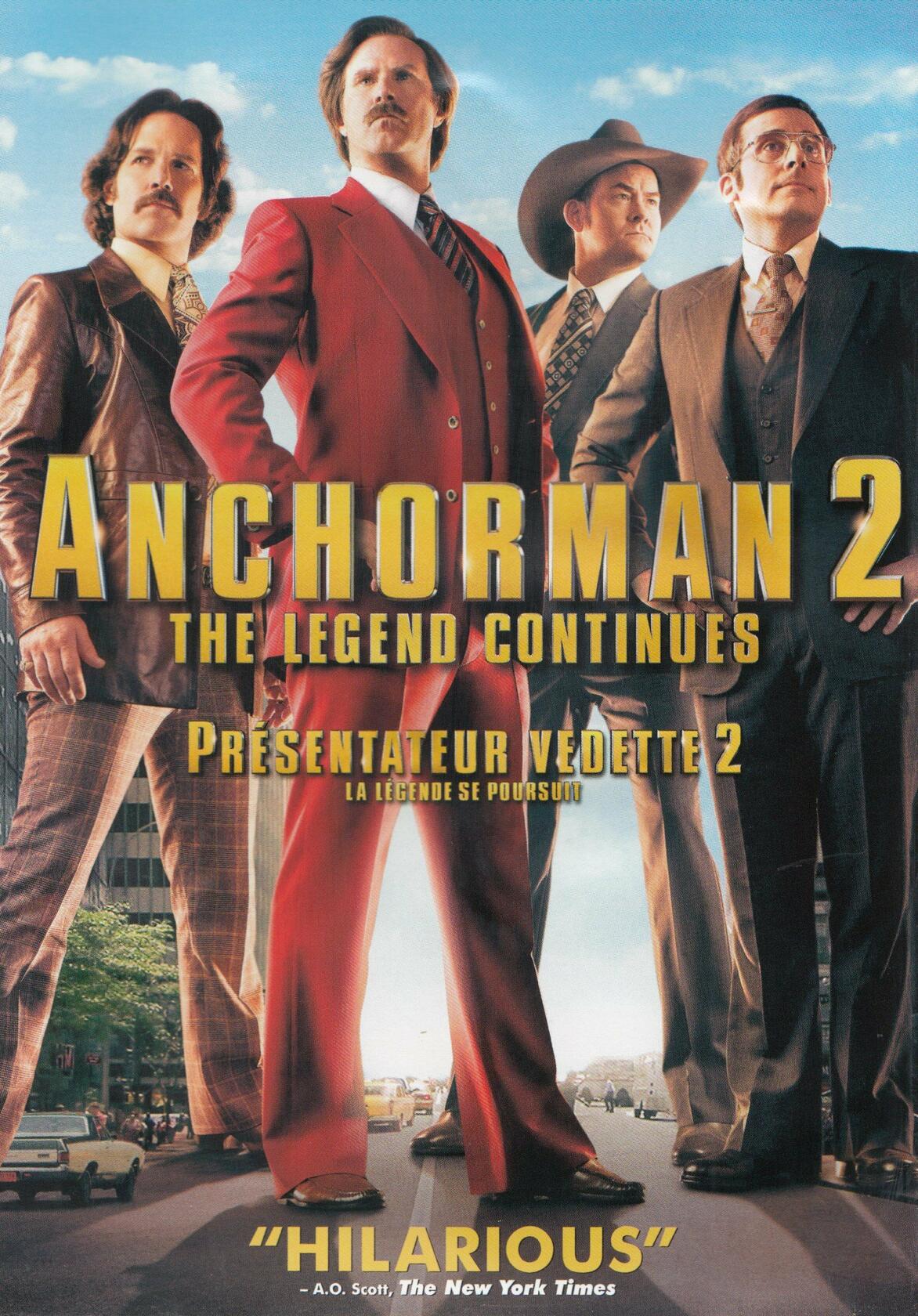 Anchorman 2: The Legend Continues (Bilingual) [DVD] - Very Good
