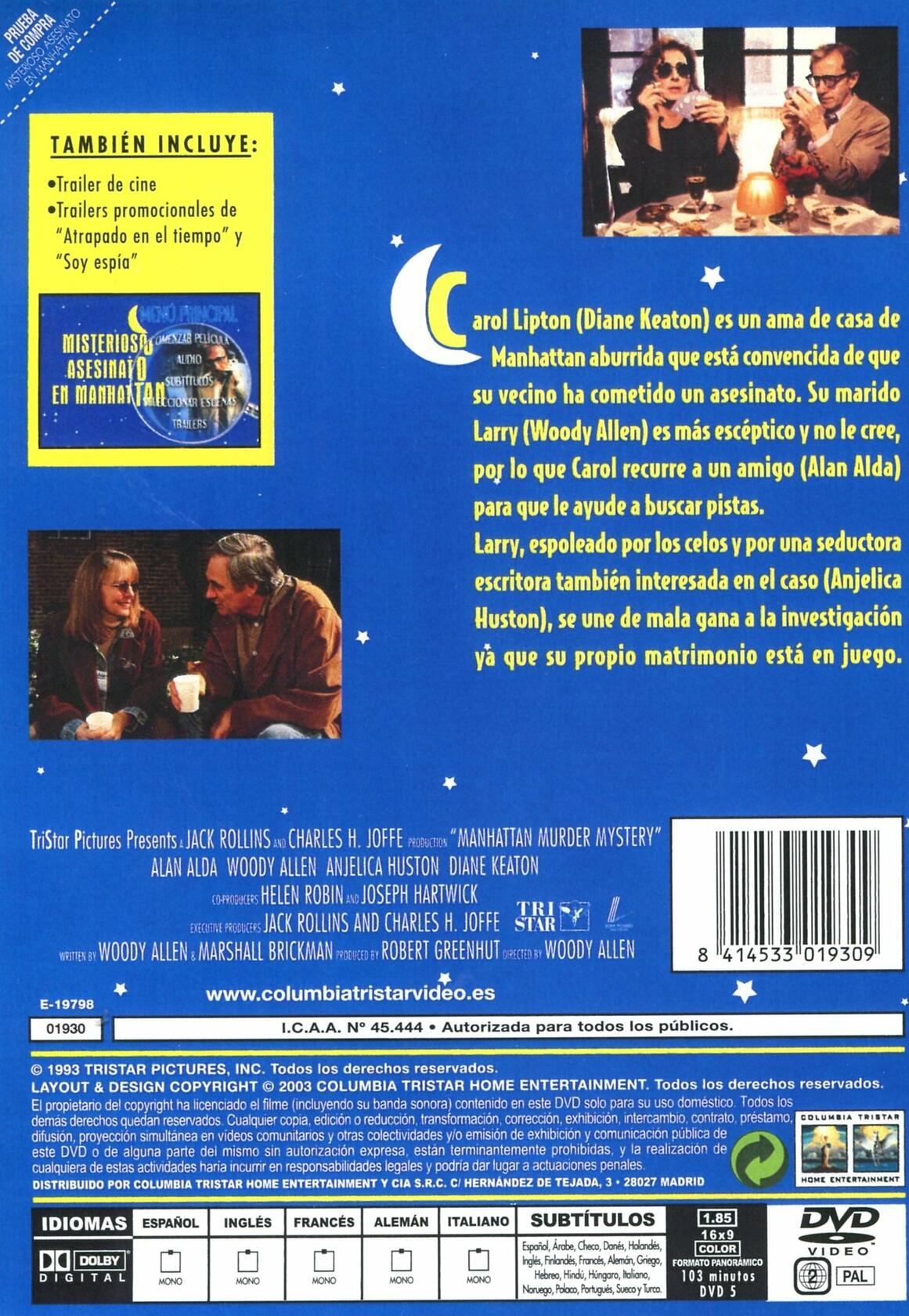 Misterioso Asesinato En Manhattan [Import espagnol] [DVD]