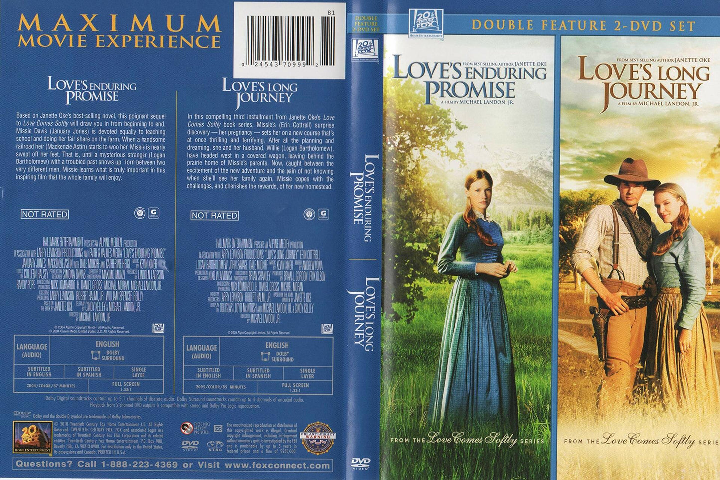 Love's Enduring Promise / Love's Long Journey - Double Feature [DVD] - Very Good