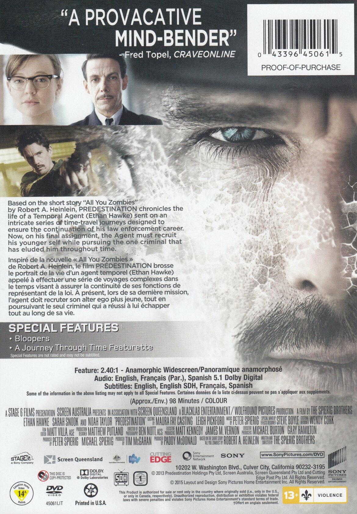 Predestination Bilingual [DVD] - Very Good