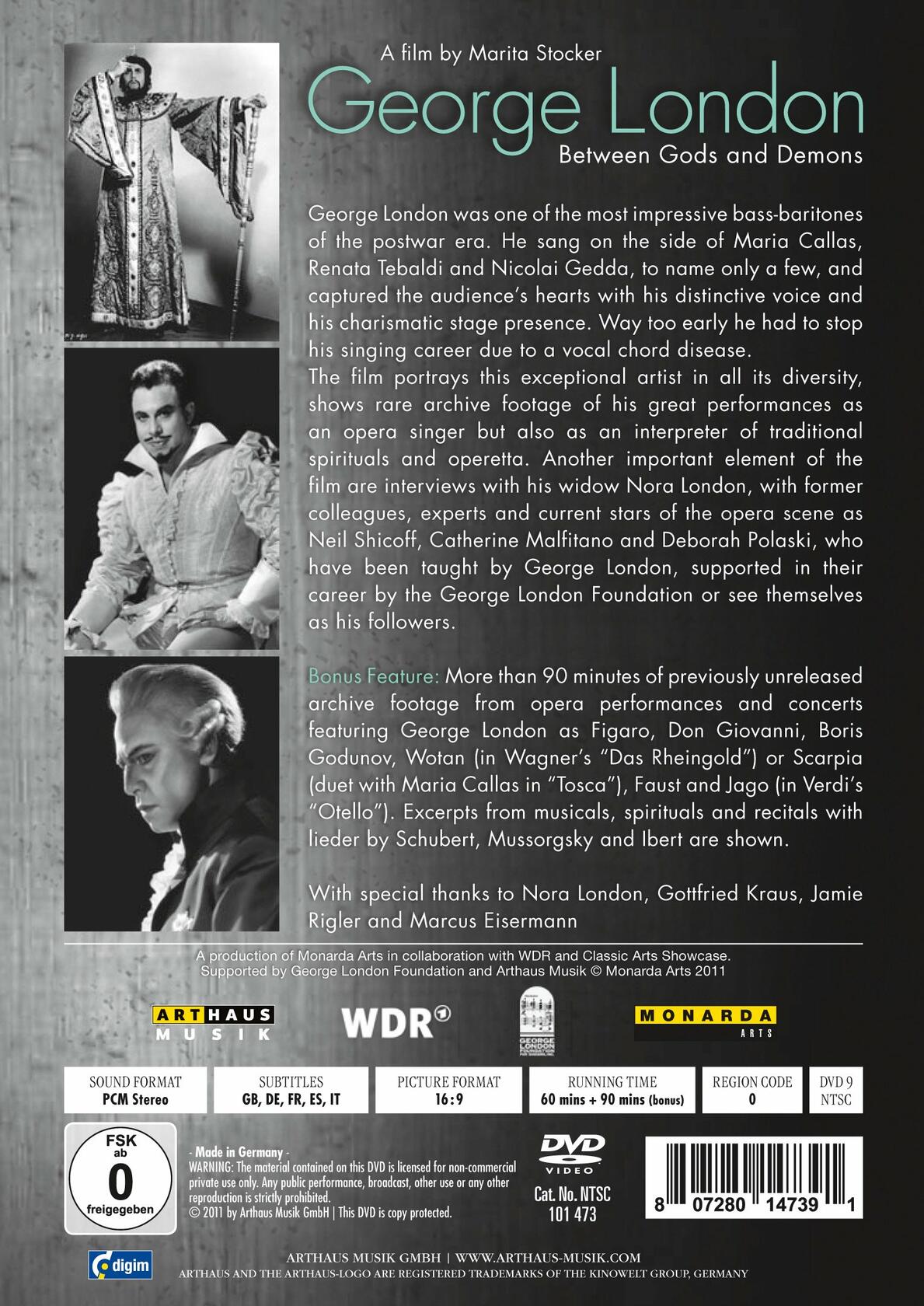 Stocker, Marita - George London [DVD] - Very Good