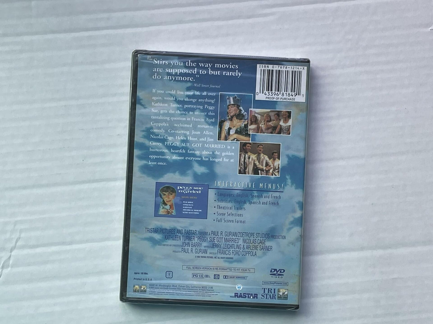 Peggy Sue Got Married (Bilingual) [DVD] - Very Good