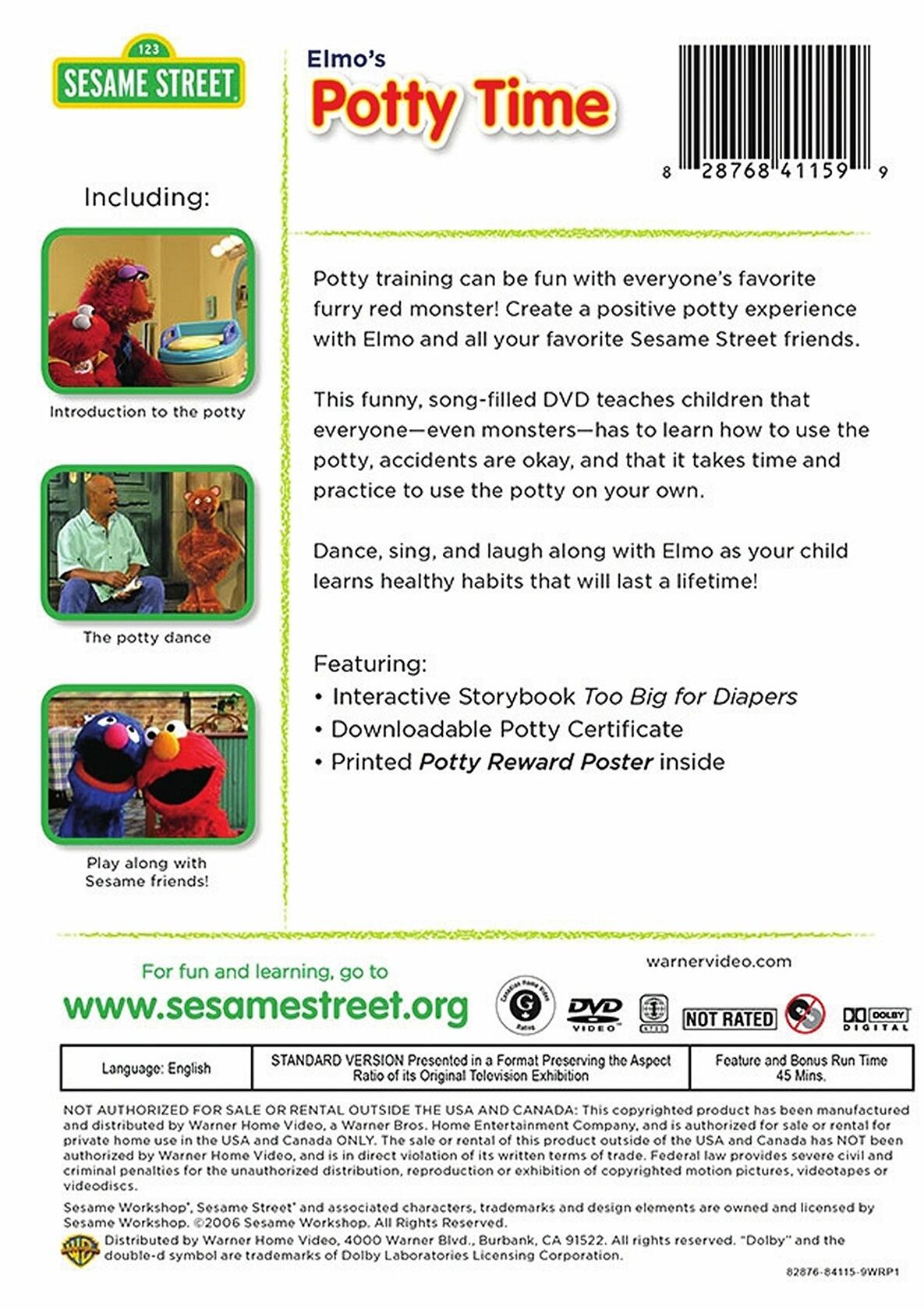 Sesame Street: Elmo's Potty Time [DVD] - Very Good