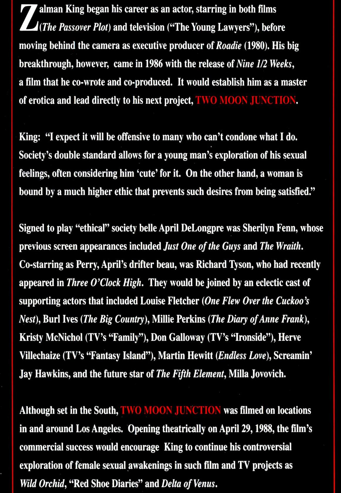 Two Moon Junction (Full Screen) (Sous-titres français) [Import] - Very Good