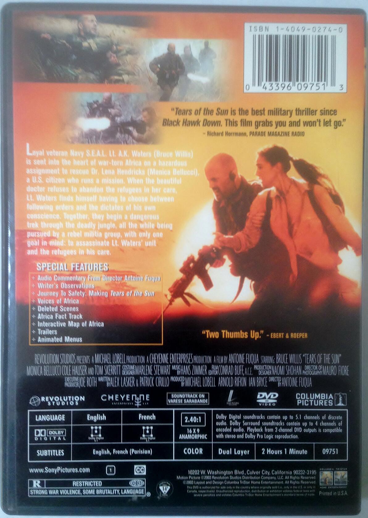 Tears of the Sun (Special Edition) (Bilingual) [DVD] - Very Good