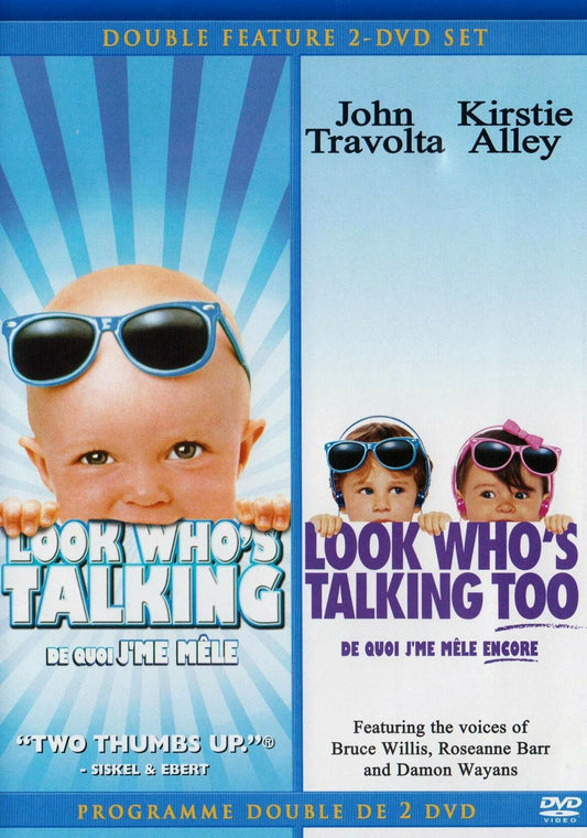 Look Who's Talking/Look Who's Talking Too (Double Feature, 2 discs) Bilingual [DVD] - Very Good