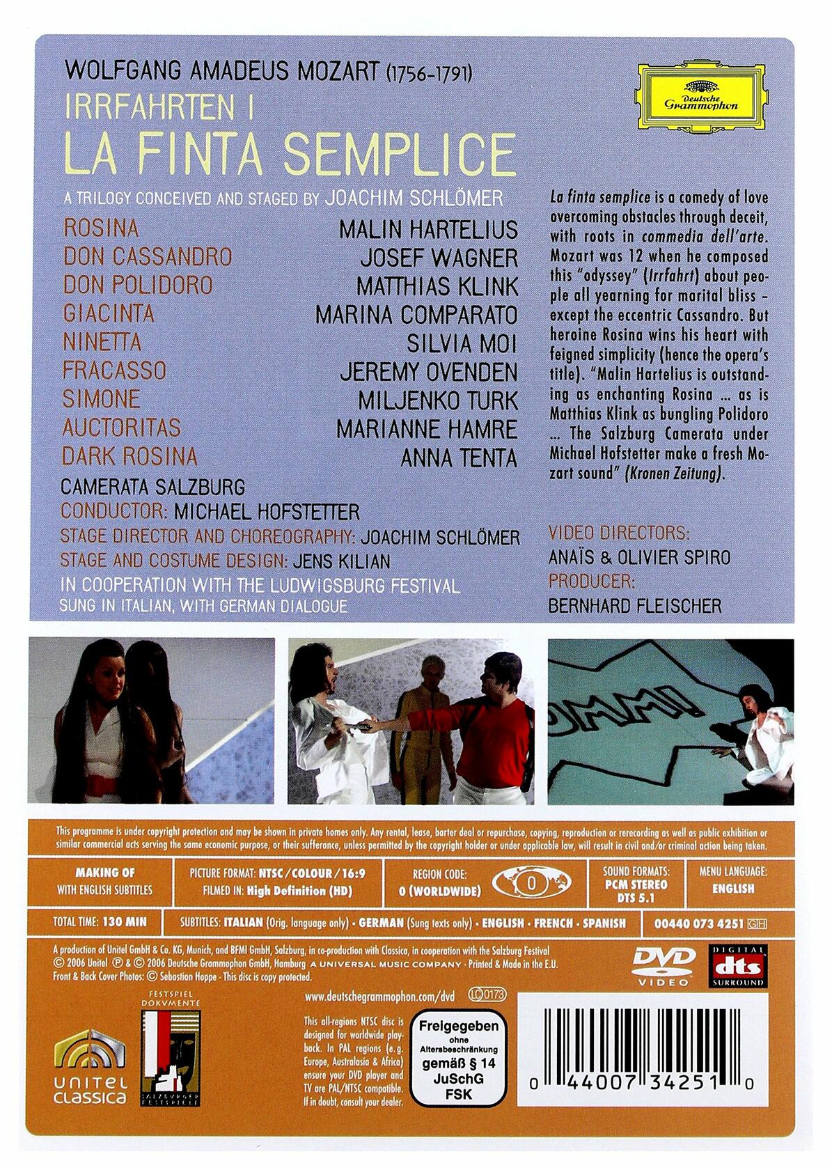 MILJENKO TURK - LA FINTA SEMPLICE-DVD [DVD] - Very Good
