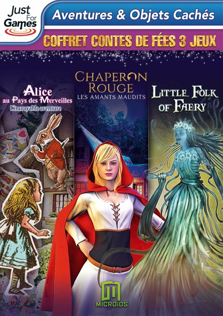Coffret contes de fées 3 jeux/ Alice au pays des merveilles l'incroyable aventure/ chaperon rouge les amants maudits/ little folks of faery