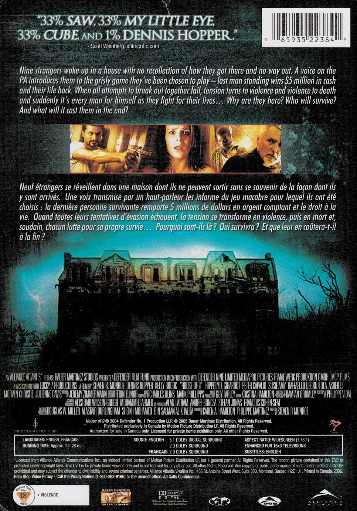 House of 9 [DVD] - Very Good