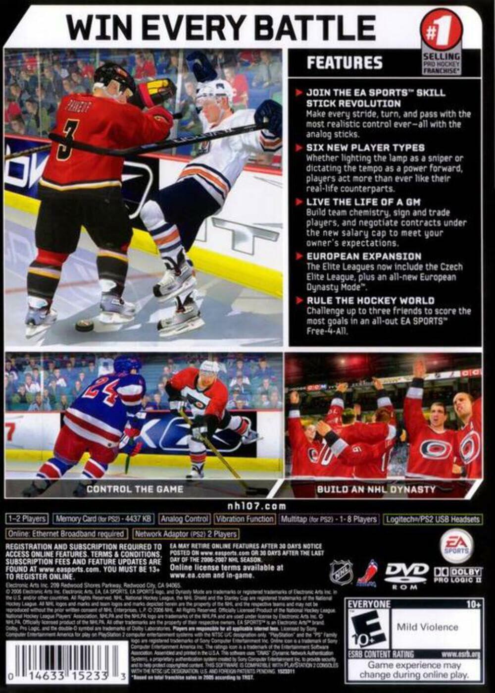 NHL 2007 - PlayStation 2 [video game] - Very Good