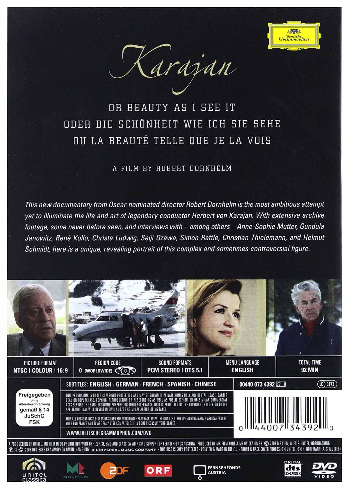 Karajan, Or, Beauty As I See It [DVD] - Very Good