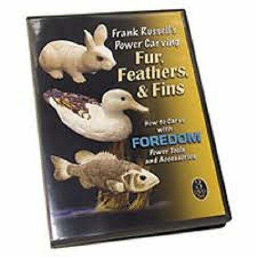 Frank Russell's Power Carving: Fur, Feathers, and Fins-How to Carve with Foredom Power Tools and Accessories [DVD] - Very Good