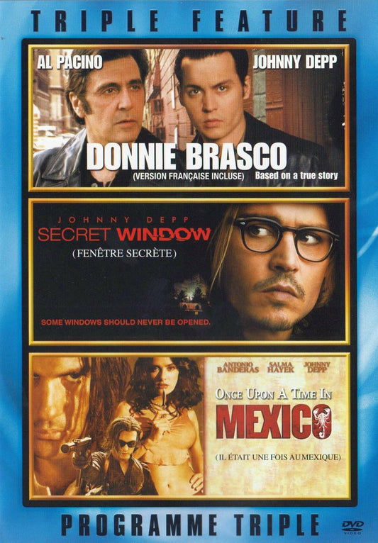 Triple Feature Donnie Brasco, Secret Window, Once Upon A Time In Mexico [DVD]