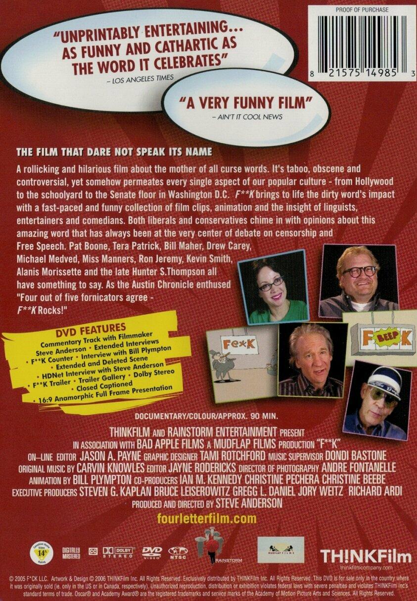 F**k [DVD] - Very Good