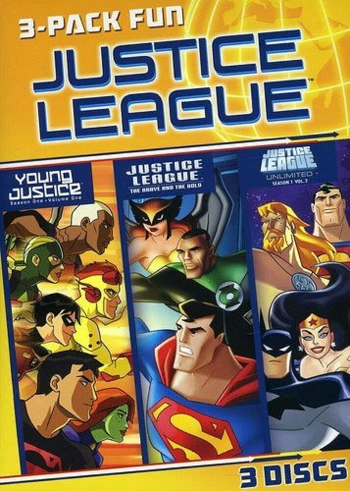 Justice League 3 Pack Fun [DVD] - Very Good