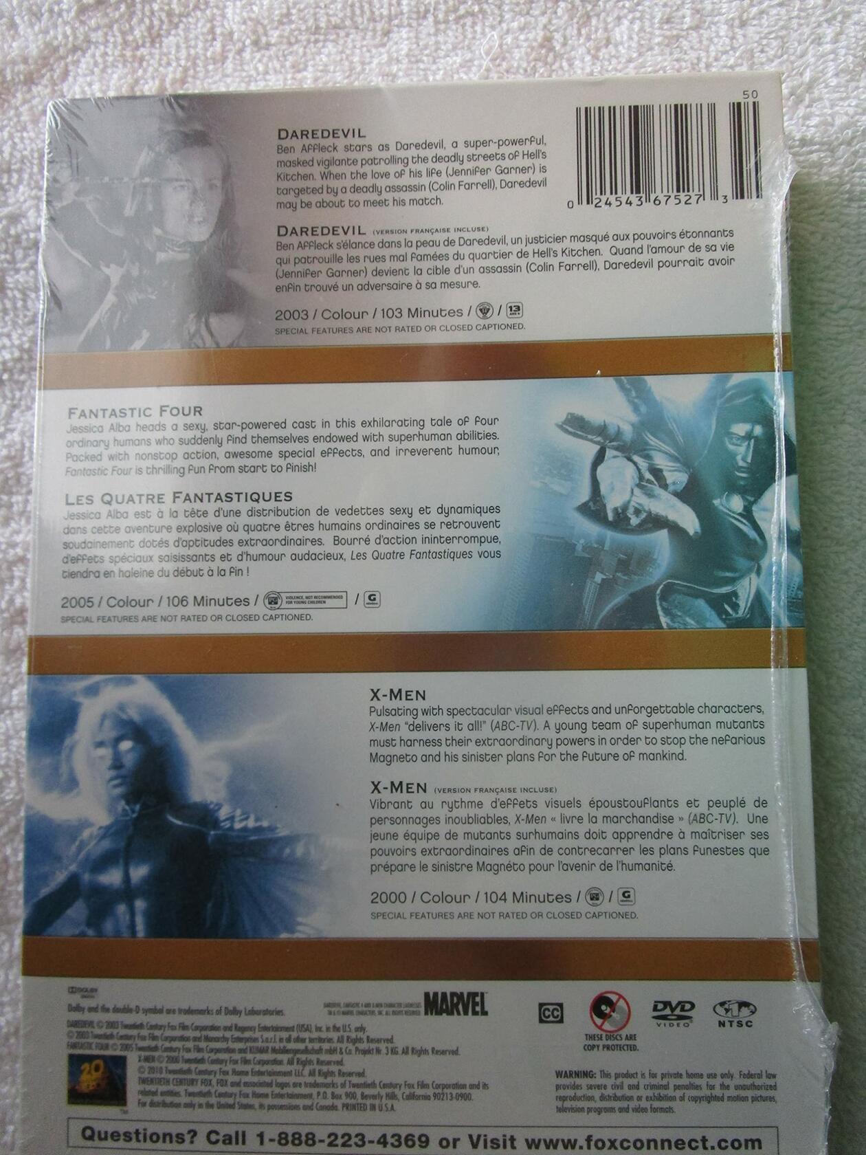 Daredevil / X-Men / Fantastic Four [DVD] - Very Good
