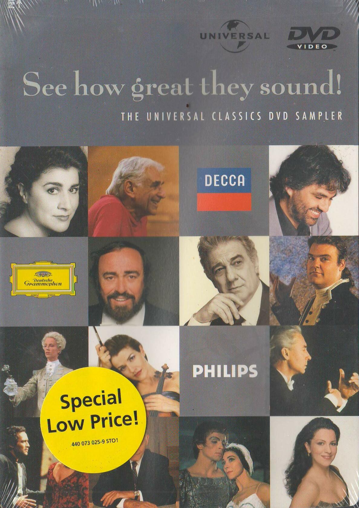 See How Great They Sound: The Universal Classics DVD Sampler (Widescreen) [Import] [DVD] - Very Good