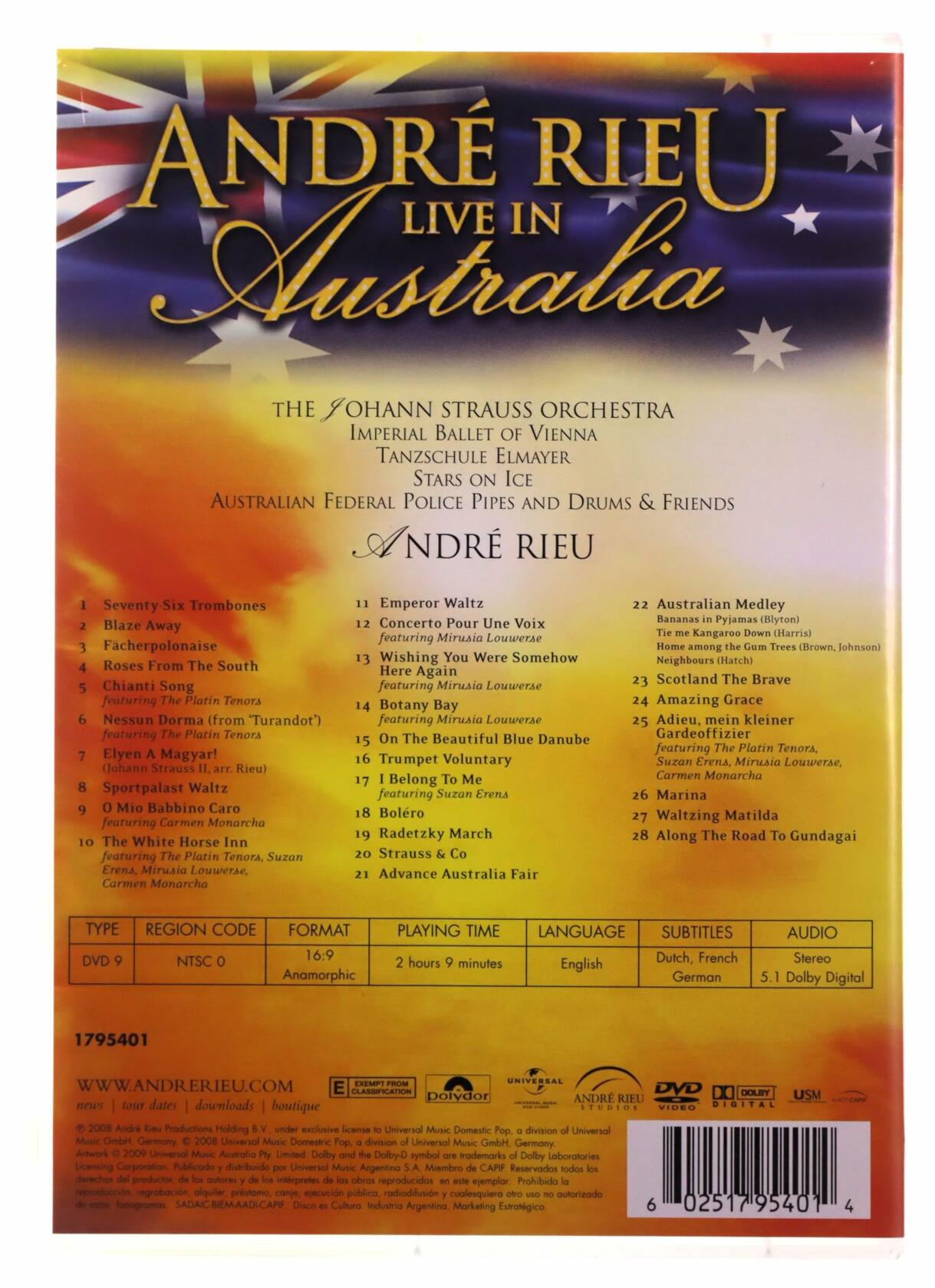 Live in Australia [DVD] - Very Good