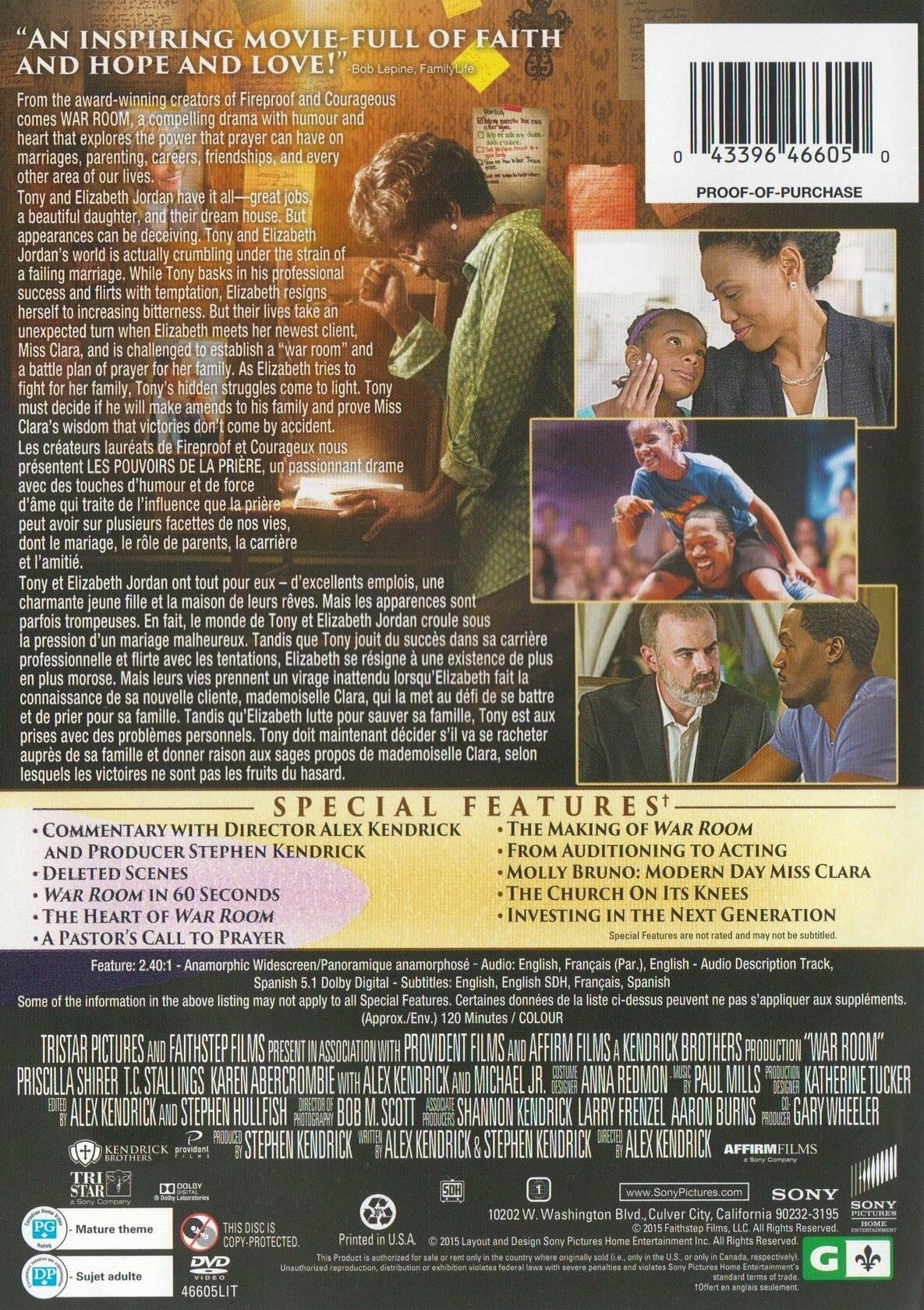 War Room Bilingual [DVD] - Very Good