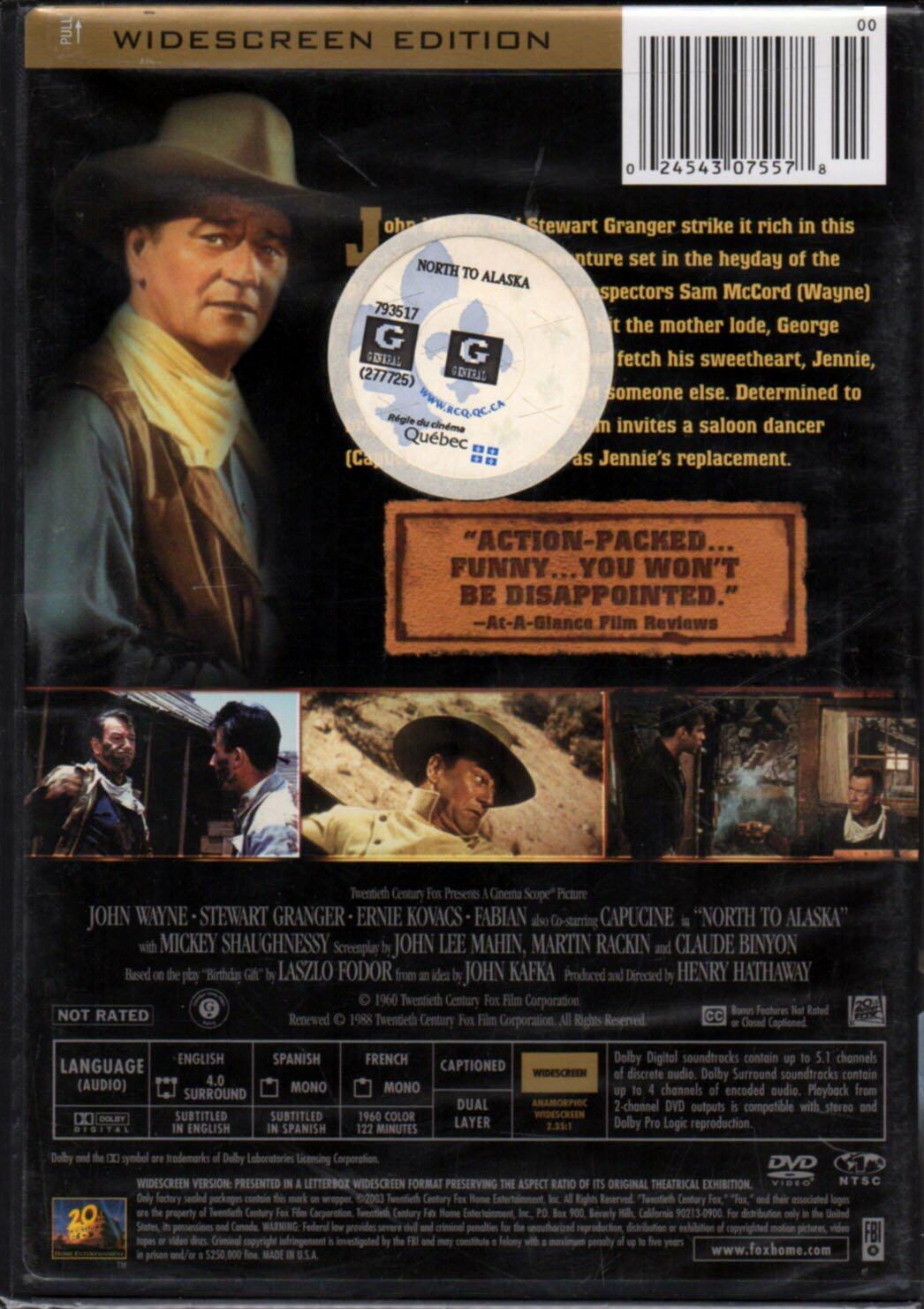 NORTH TO ALASKA [DVD] - Very Good