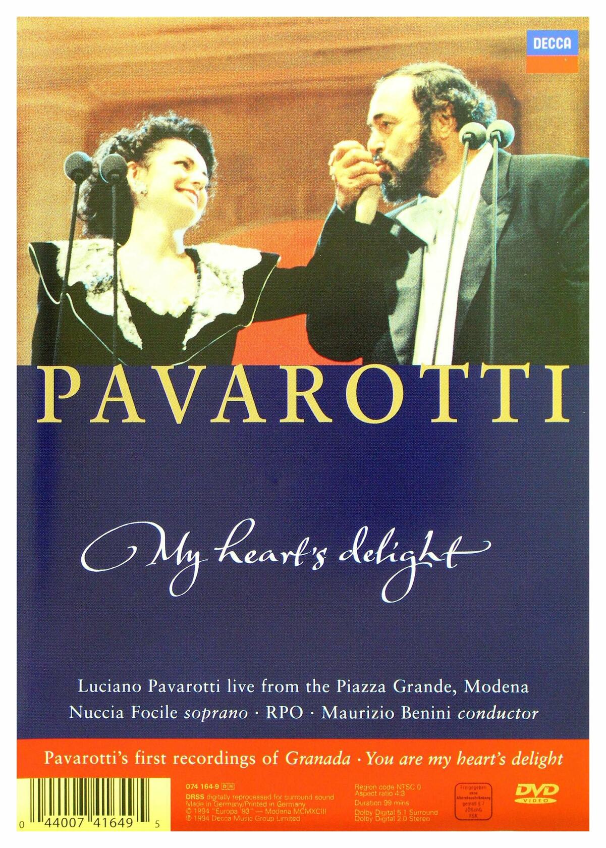 Pavarotti & Friends: For Cambodia And Tibet / My Heart's Delight [DVD] [DVD] [DVD] - Very Good