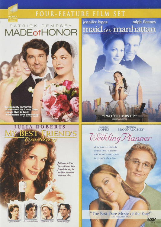 Made of Honor / Maid in Manhattan / My Best Friend's Wedding / Wedding [DVD] - Very Good