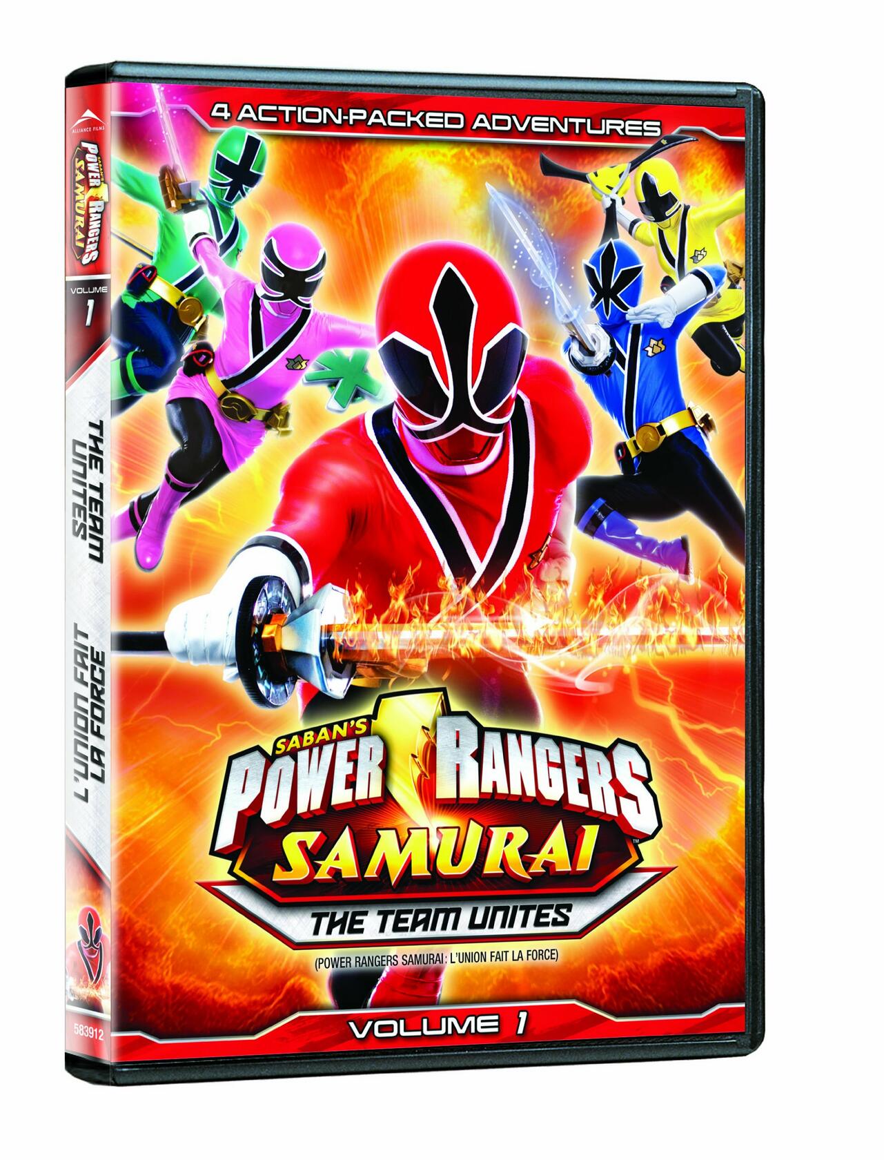 Power Rangers Samurai Vol. 1: The Team Unites [DVD] - Very Good