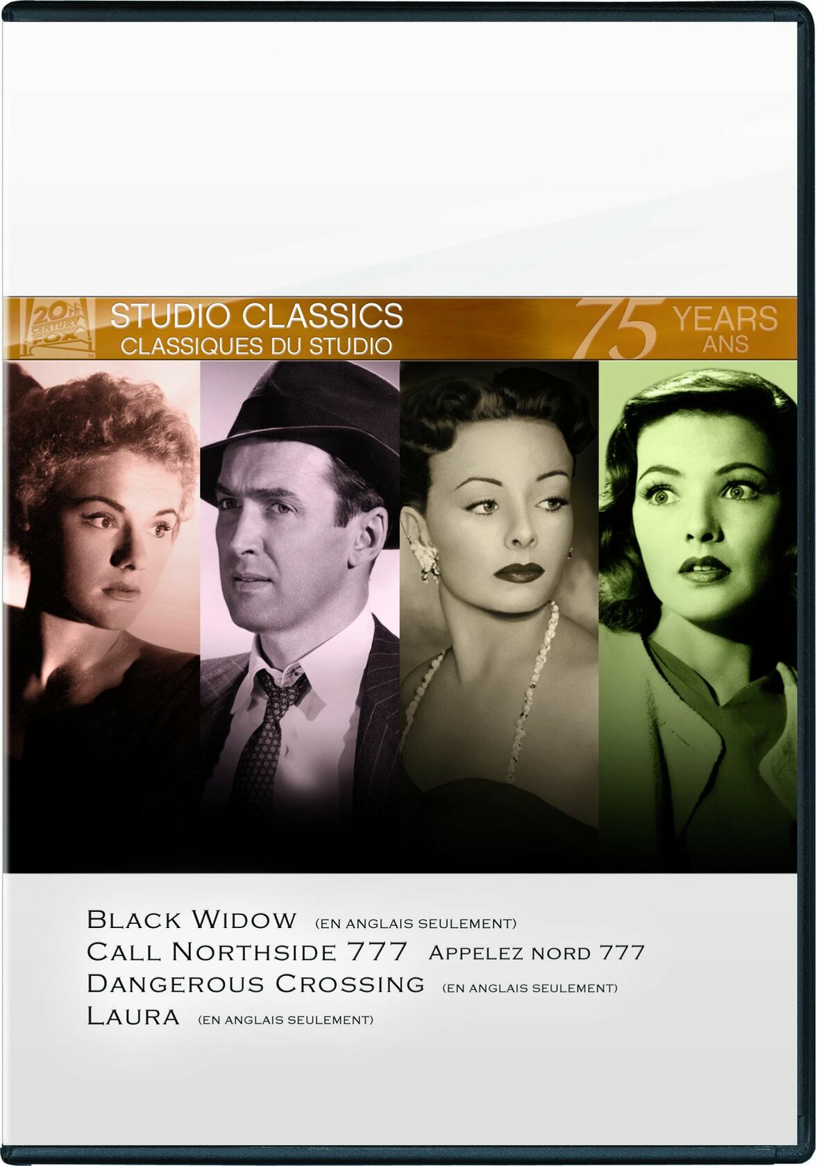 LAURA / BLACK WIDOW / CALL NORTHSIDE 777 / DANGEROUS CROSSING [DVD] - Very Good