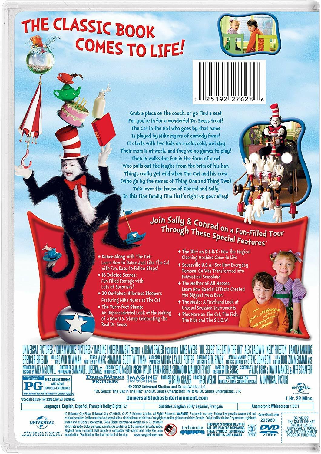 Dr. Seuss' the Cat in the Hat [DVD] - Very Good